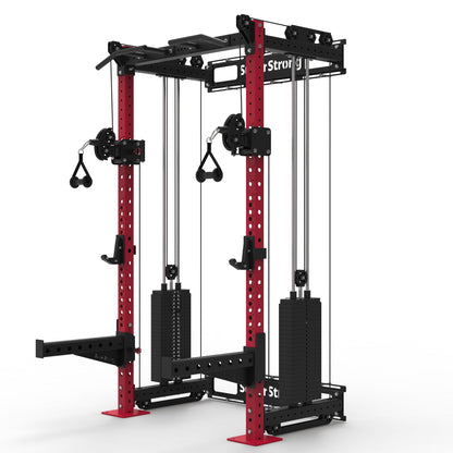 PRO Wall Mounted Rack with Cables - 2 x 120kg Stacks