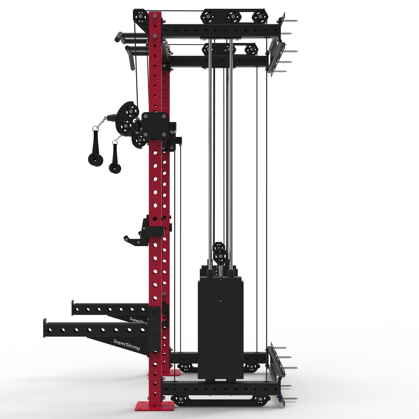 PRO Wall Mounted Rack with Cables - 2 x 120kg Stacks
