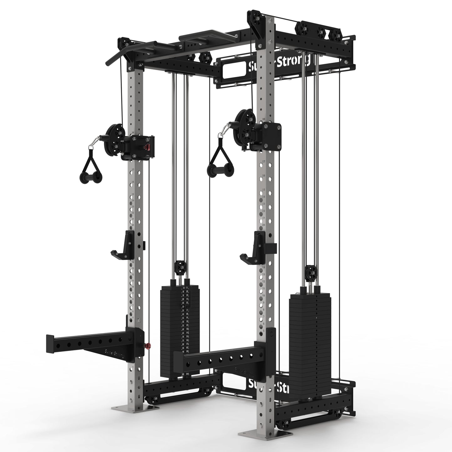 PRO Wall Mounted Rack with Cables - 2 x 120kg Stacks