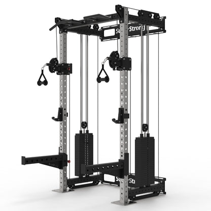 PRO Wall Mounted Rack with Cables - 2 x 120kg Stacks