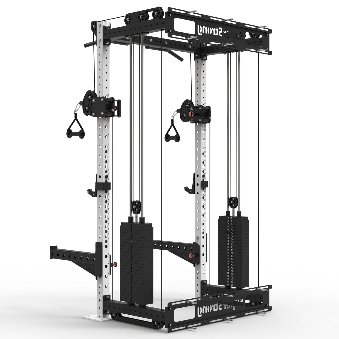 PRO Wall Mounted Rack with Cables - 2 x 120kg Stacks