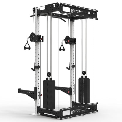 PRO Wall Mounted Rack with Cables - 2 x 120kg Stacks