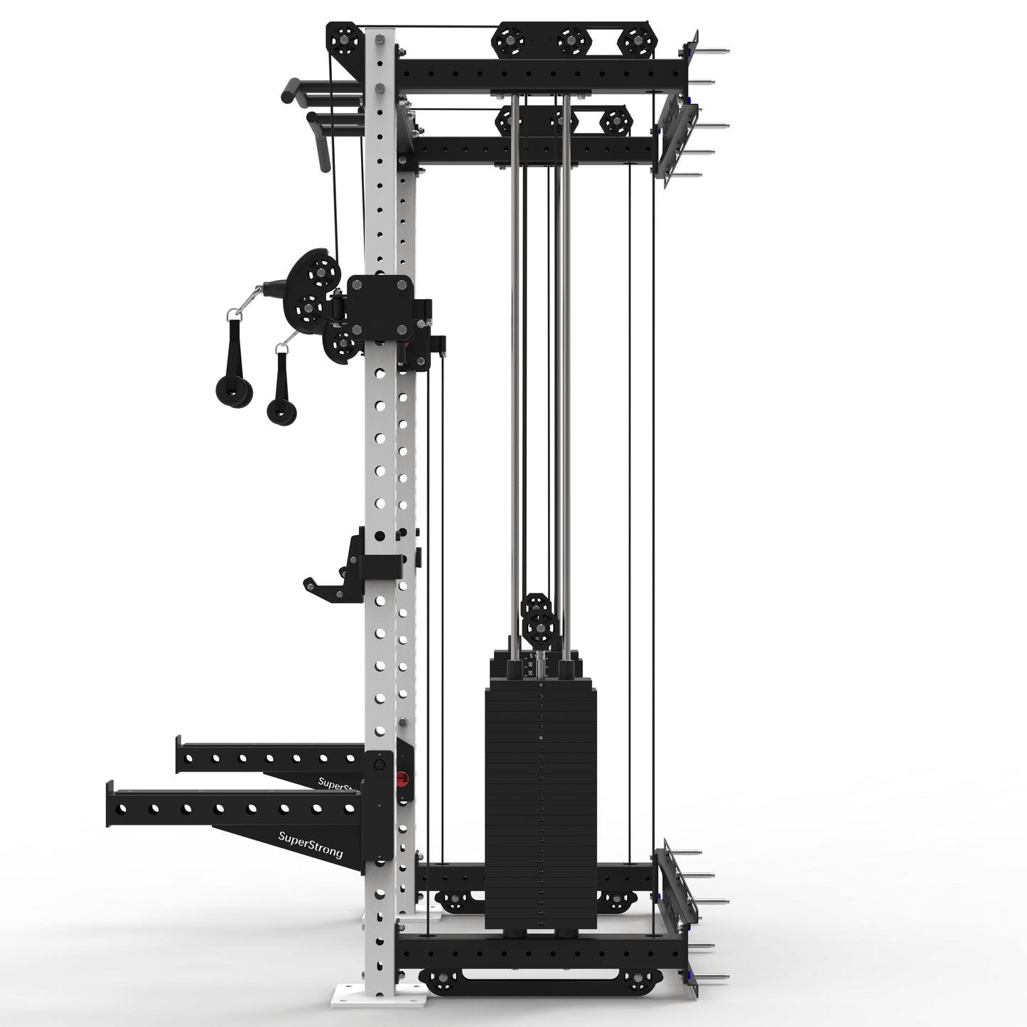 PRO Wall Mounted Rack with Cables - 2 x 120kg Stacks