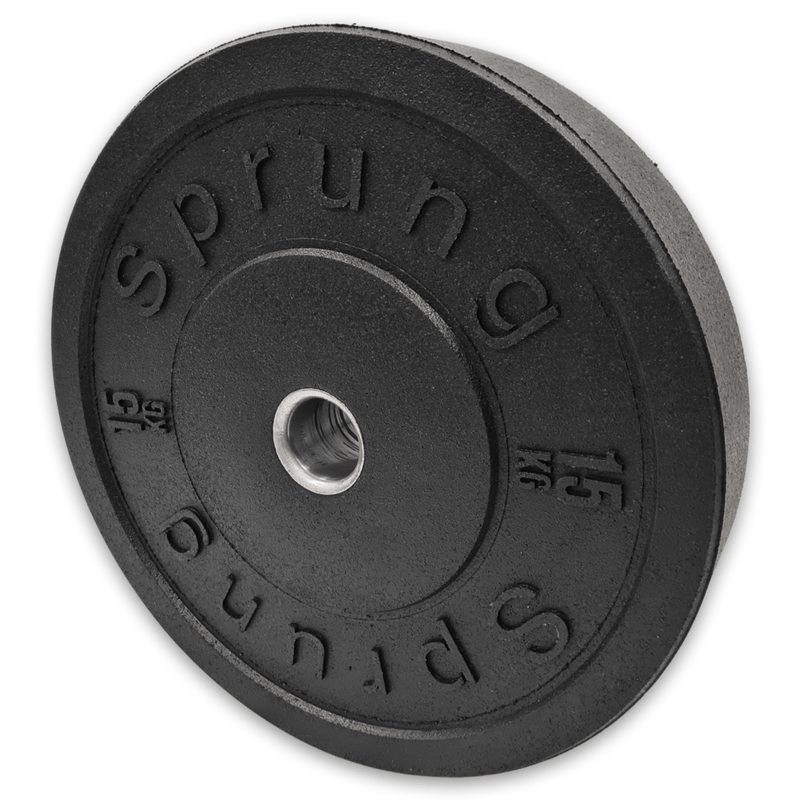 Sprung 15kg Bumper plates pair