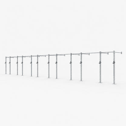 Outdoor Wall Mounted Gym Rigs - Galvanised