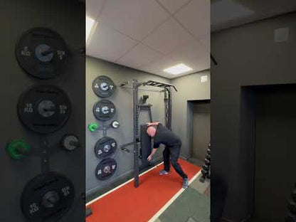 Compact Gym Set with Folding Rack