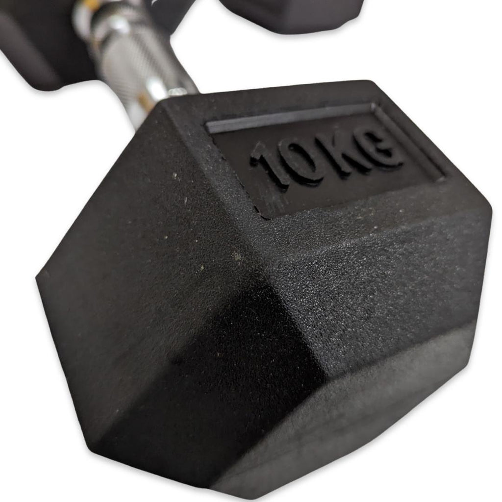 Hex Dumbbell Set and Rack 5kg - 25kg | 7 Pairs
