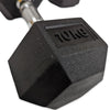 10kg hex dumbbell close up- superstrong