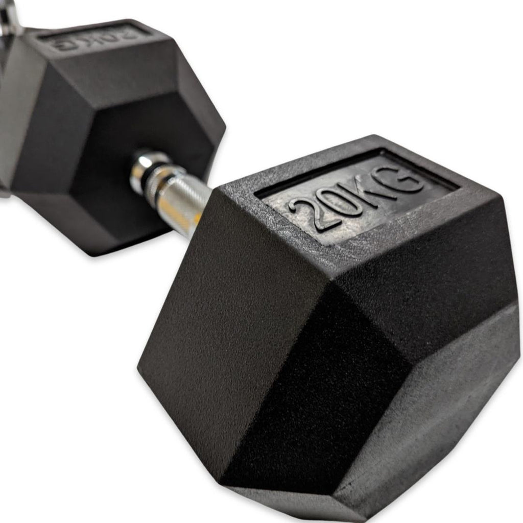 Hex Dumbbell Set and Rack 5kg - 25kg | 7 Pairs
