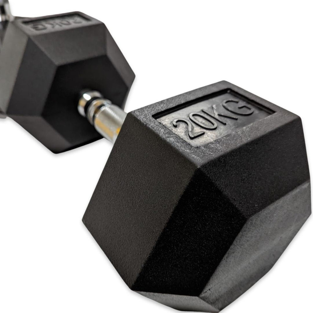 Hex Dumbbell Set and Rack 5kg - 22.5kg | 7 Pairs