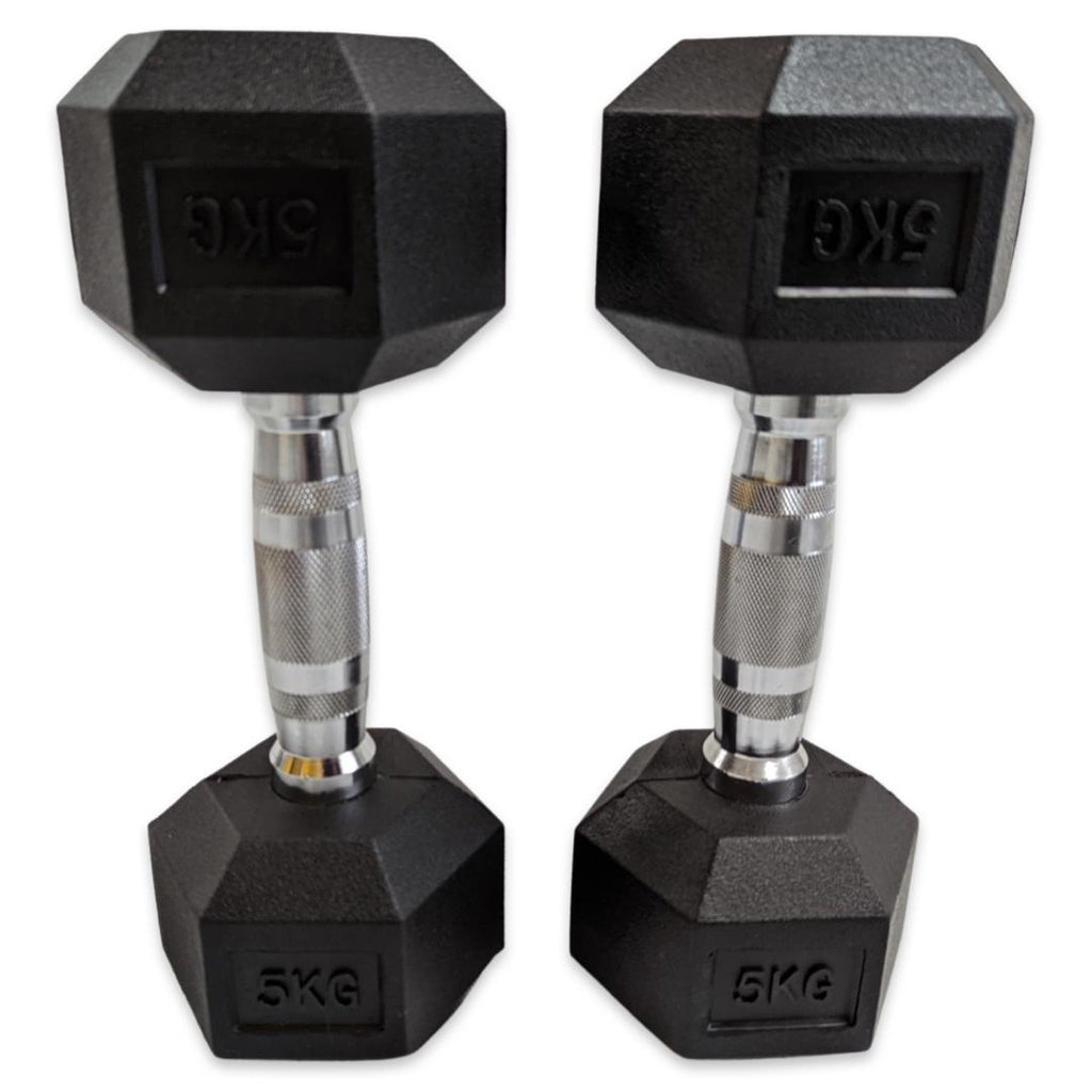 Hex Dumbbell Set and Rack 5kg - 25kg | 7 Pairs