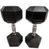 pair of 12,5kg hex dumbbells- superstrong