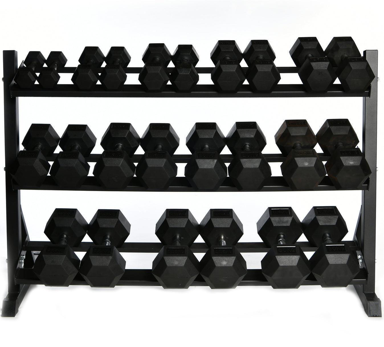 3 Tier Dumbbell Rack - 12 Pair Rack