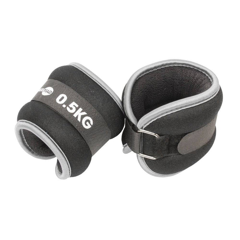 Fitness Mad Wrist/Ankle Weights - 3 weights to choose from-2 X 0.5kg-SuperStrong Fitness