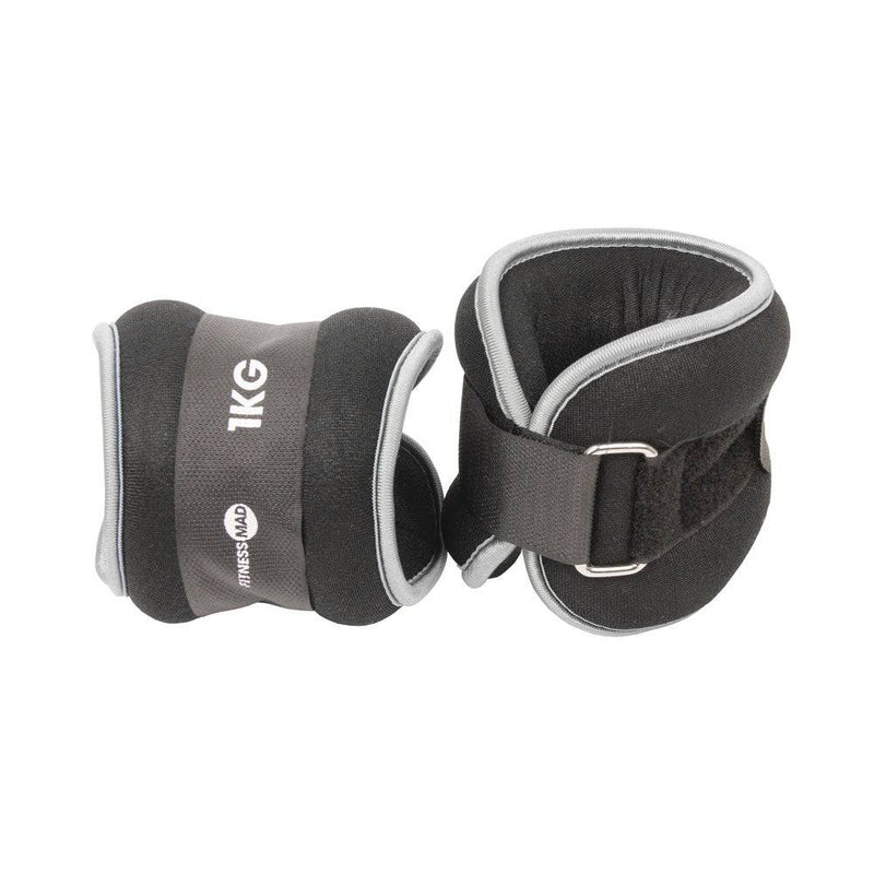 Fitness Mad Wrist/Ankle Weights - 3 weights to choose from-2 X 1kg-SuperStrong Fitness