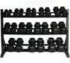 Hex Dumbbell Set 2.5kg-40kg 16 Pairs 2.5kg increments-With Racks (2 Racks}-SuperStrong Fitness