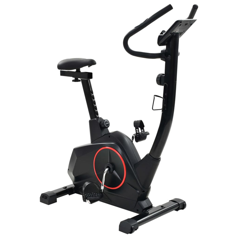 Magnetic Exercise Bike with Pulse Measurement - XL Black-SuperStrong Fitness