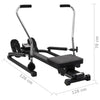 Rowing Machine 5 Level Hydraulic Resistance-SuperStrong Fitness