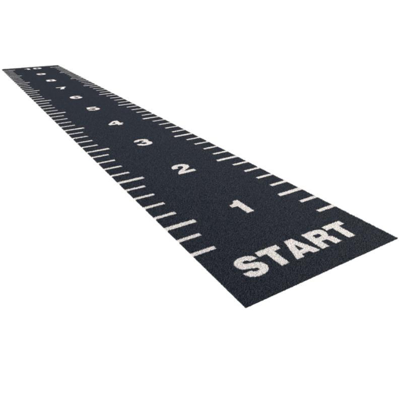 SuperStrong 2m Wide Essential Sprint Track with Markings-10m x 1.33m-Grey-SuperStrong Fitness