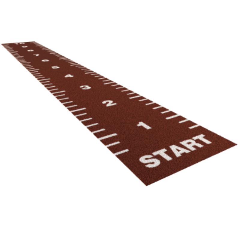 SuperStrong 2m Wide Essential Sprint Track with Markings-10m x 1.33m-Red-SuperStrong Fitness