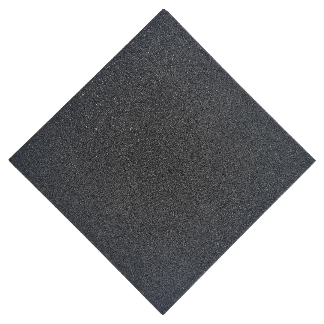 30mm High Impact Mats – 50cm x 50cm | Indoor & Outdoor Use - Black