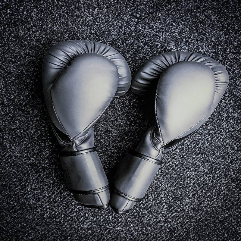 Urban Fight Training Boxing Gloves - Matt Black/Black-SuperStrong Fitness