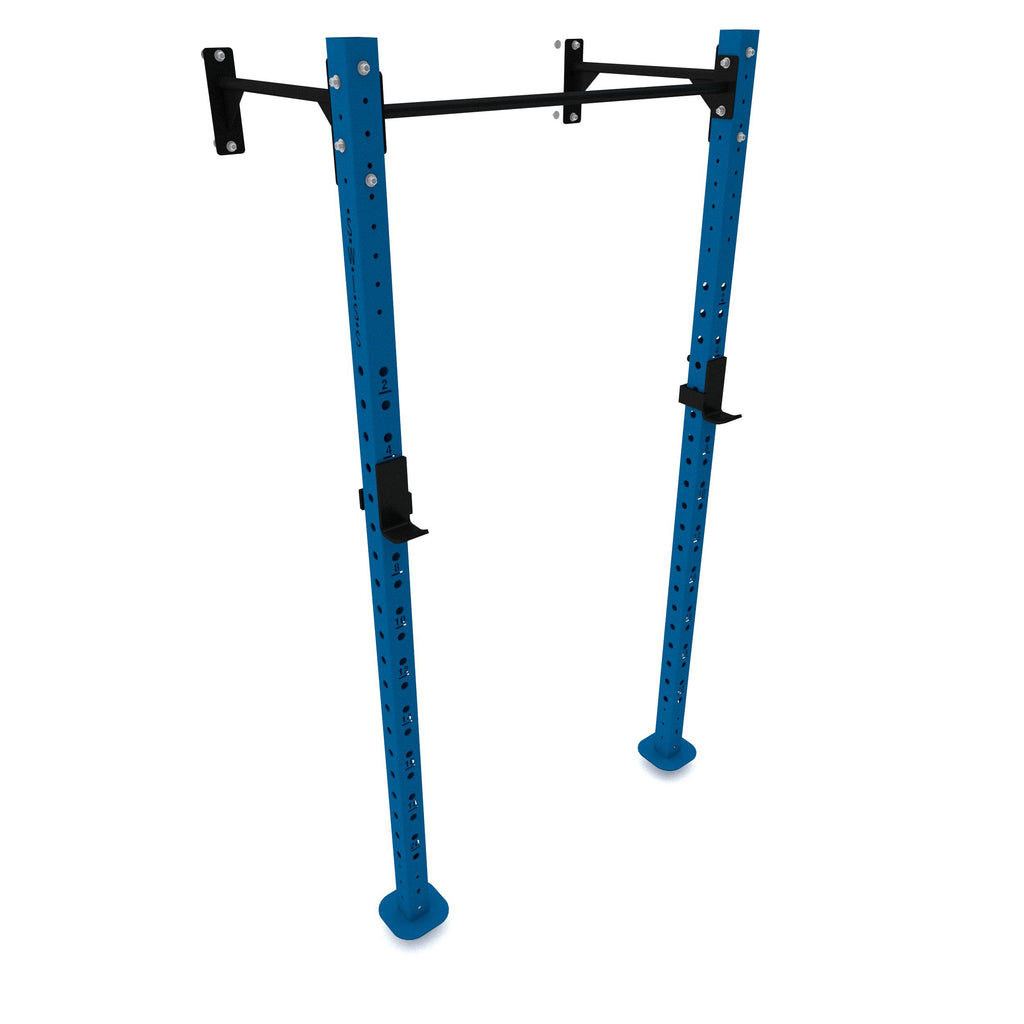 Wall Mounted Squat Rack(Modular)-1 Bay-Blue-SuperStrong Fitness