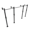 Wall Mounted Squat Rack(Modular)-2 Bay-Grey-SuperStrong Fitness
