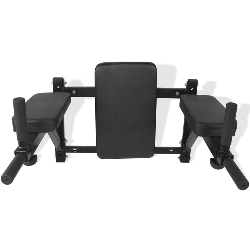 Wall-mounted Fitness Dip Station - Black-SuperStrong Fitness