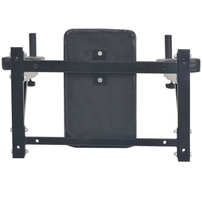 Wall-mounted Fitness Dip Station - Black