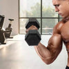 bicep curl with 15kg hex dumbbell - Superstrong